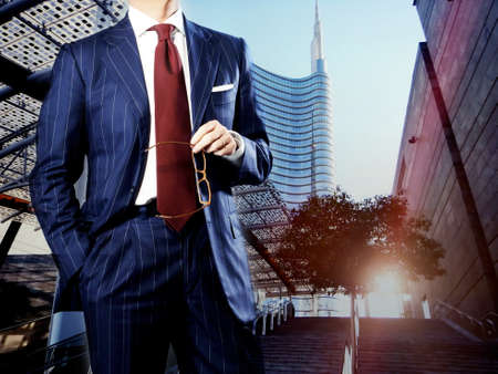 businessman in the city - conceptの写真素材