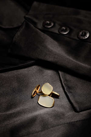 old style man cufflinksの写真素材