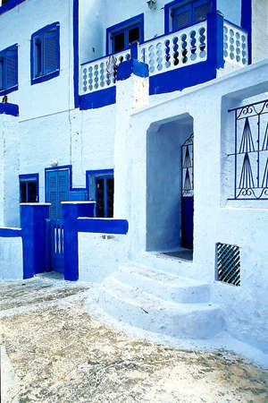 santorini details and street viewの写真素材