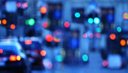 blur traffic background with bokeh