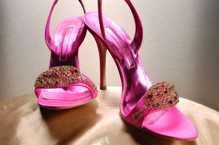 woman luxury hand made shoesの写真素材