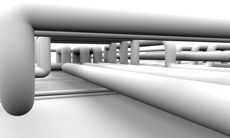 abstract white piping backgroundの写真素材