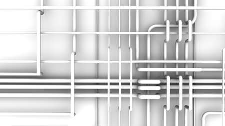 abstract white piping backgroundの写真素材