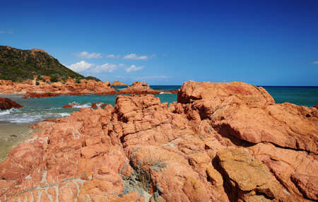 beautiful Southern Sardinia marine landscapeの写真素材