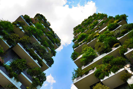 skyscraper vertical forest in Milanのeditorial素材