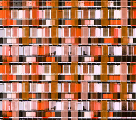Graphic facade building of skyscraperの写真素材