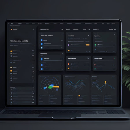 dark mode user interface trendの素材