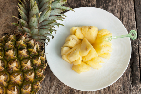 fresh pine apple for healthyの写真素材