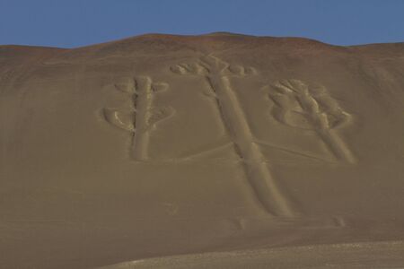Symbol in the sands of Paracasの写真素材