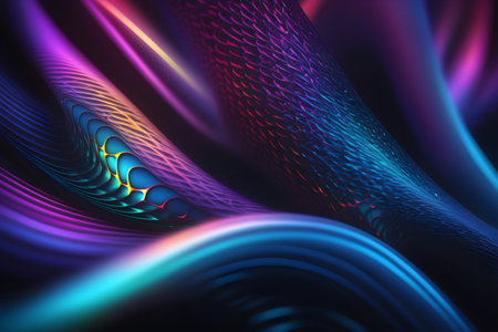 Abstract fractal. Fractal art background for creative design. Decoration for wallpaper, desktop, poster, cover booklet. Print for clothes, t-shirt. Creative illustration for designの素材