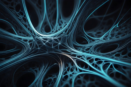 Monochromatic Neural Pattern Backgroundの素材
