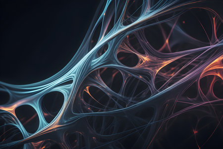 Monochromatic Neural Pattern Backgroundの素材