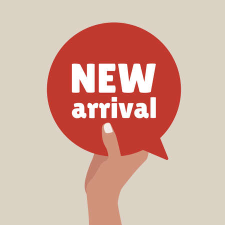 New Arrival sign speech bubble vectorのイラスト素材