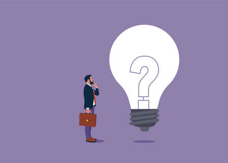 Symbol of brainstorming, innovation, invention. Creative idea or solution vector concept.のイラスト素材