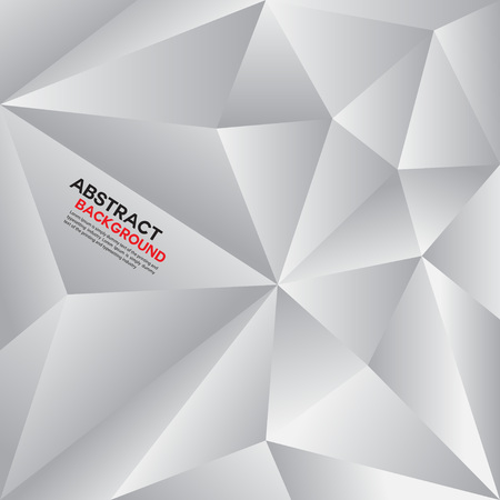 Silver Polygon Background Abstract Geometrical Background Vector