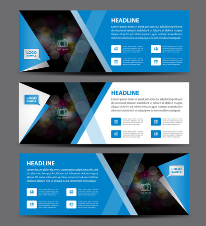 Vector Of Blue Banner Template Vector Id 60631804 Royalty