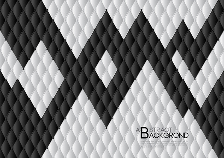 Black and white abstract background vector illustration, cover template layout, business flyer, leather texture luxury can be used in annual report cover design, book, banner, web page, brochure, poster and card.のイラスト素材