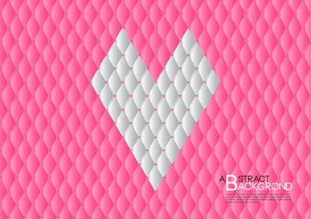 Pink heart abstract background vector illustration, cover template layout, business flyer, Leather texture luxury can be used in annual report cover design, book, banner, web page, brochure, poster, cardのイラスト素材