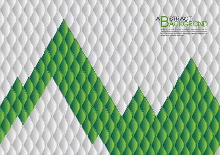 Green abstract graph design on white background vector illustration.のイラスト素材