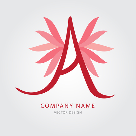 Letter A logo concept design icon illustrationのイラスト素材
