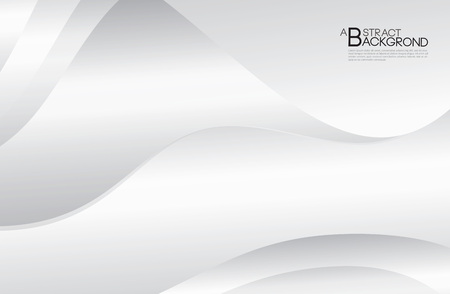 Gray Curve Abstract background, white texture, wallpaper, surface, banner, Cover design layout template, backdrop, textured effect, vector illustrationのイラスト素材