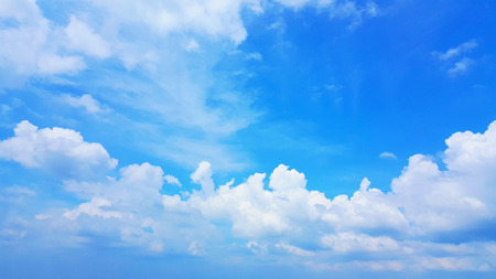 Blue sky with white clouds. nature background