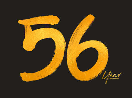 Vector of Gold 56 Years Anniversary ID188960395 Royalty Free Image