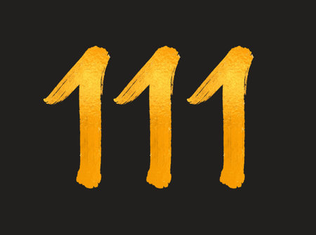 111 Number logo vector illustration, 111 Years Anniversary Celebration Vector Template,  111th...