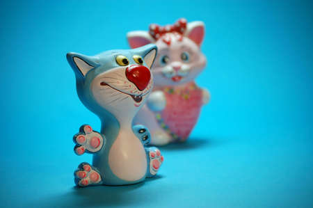 ceramic catsの写真素材