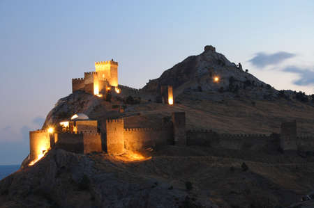 castle in Sudakの写真素材