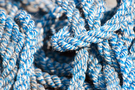 boat rope on the brown backgroundの写真素材