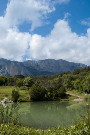 Lake Mountains Landscapeの写真素材