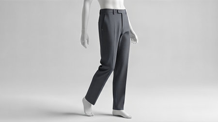 Black pants on a mannequin, 3d renderingの写真素材