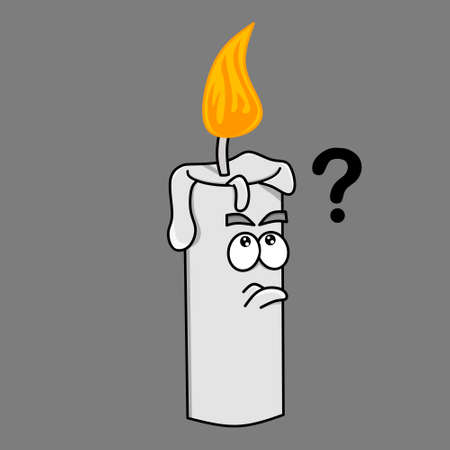 cute candle and fire character designのイラスト素材