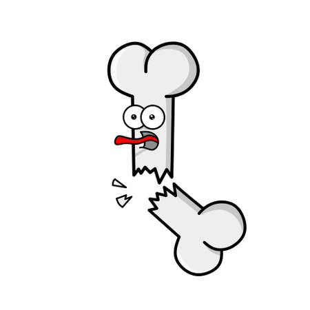 broken bone designのイラスト素材