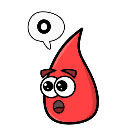 human blood design with group Oのイラスト素材
