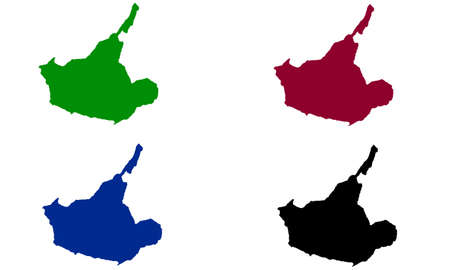 silhouette map of the city of Vevey in Switzerlandのイラスト素材