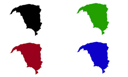 Yobe on Nigeria city map silhouetteのイラスト素材