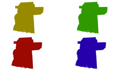 Siem Reap city map silhouette in Cambodiaのイラスト素材