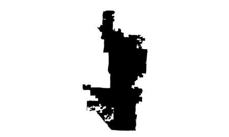 Phoenix city map silhouette in Arizonaのイラスト素材