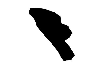 Hentiesbaai city map silhouette in namibiaのイラスト素材