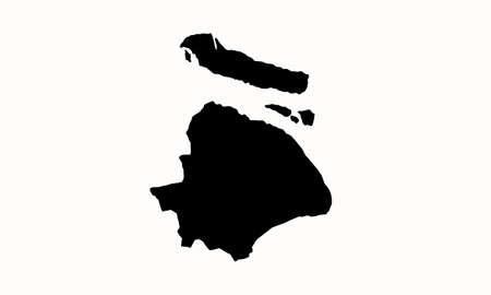 Shanghai city map silhouette in Chinaのイラスト素材