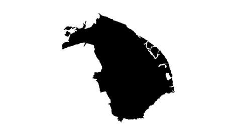 silhouette map of the city of Barranquilla in Colombiaのイラスト素材