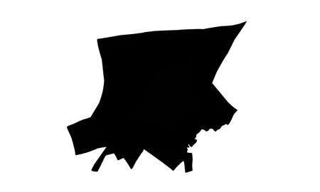 City map silhouette Cave City in Kentuckyのイラスト素材