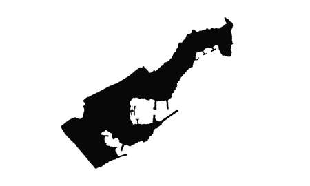 Monaco country map silhouette in Europeのイラスト素材