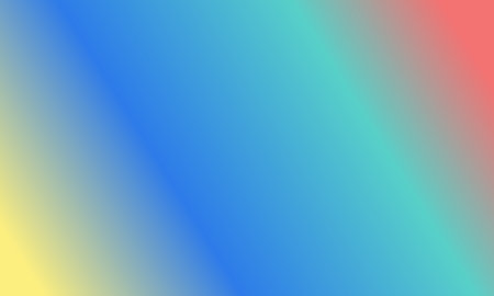 Design simple Cyan,red,yellow and blue gradient color illustration background very cool