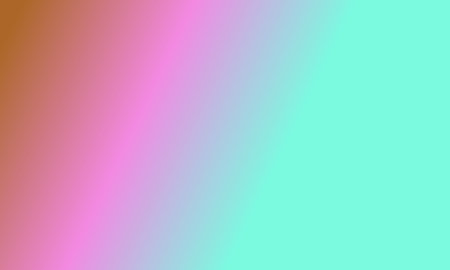 Design simple cyan,brown and pink gradient color illustration background very coolの写真素材