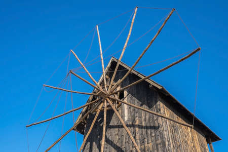 Old Town Nessebar Wind Mill Close Up