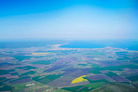 Sunny Beach resort aerial panorama 2