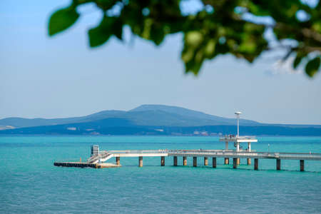 Sea bridge in Burgas 2の写真素材